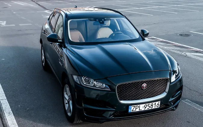jaguar dolnośląskie Jaguar F-Pace cena 128900 przebieg: 123800, rok produkcji 2017 z Szczecin